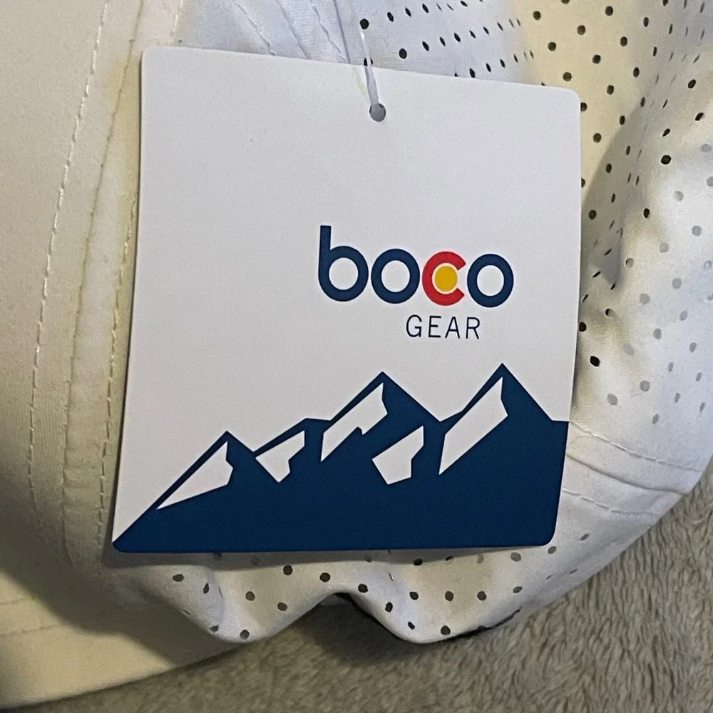 BOCO Gear Hat Men White Plush Technical Trucker Performance Running Snapback NWT